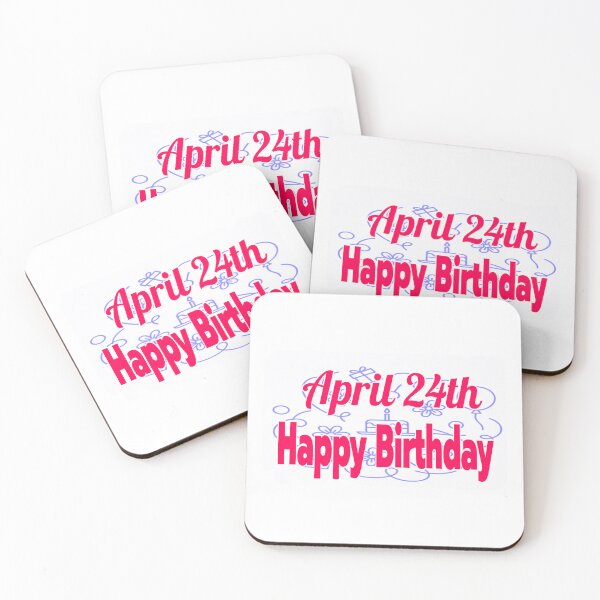 Item preview, Birthday April 24th designed and sold by Sujinthaiart.