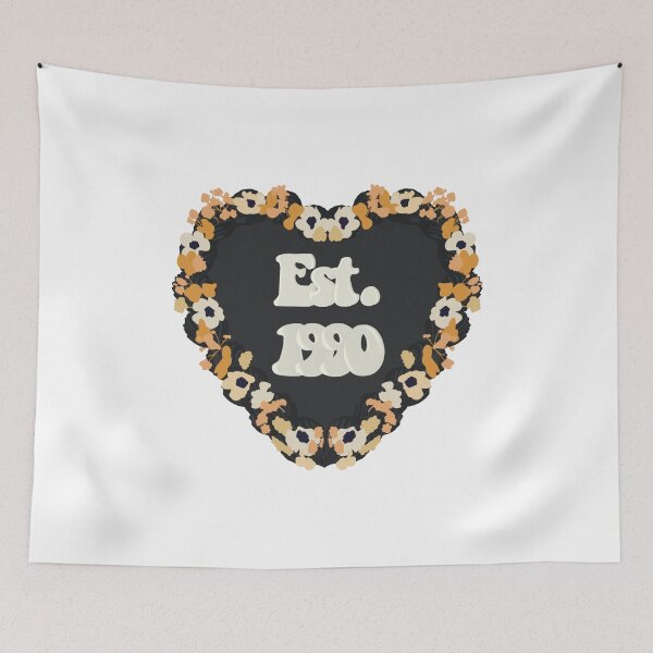 Item preview, Est. 1990 Love Heart Birthday Cake designed and sold by FreeOrca.