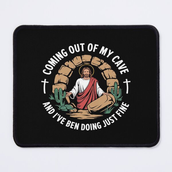 Item preview, Jesus Coming Out Of My Cave And I've Been Doing Just Fine421 designed and sold by FadeOfThrone.