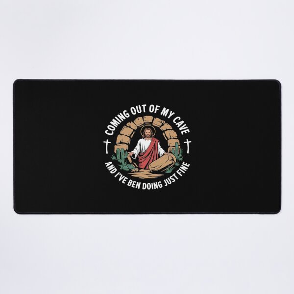 Item preview, Jesus Coming Out Of My Cave And I've Been Doing Just Fine421 designed and sold by FadeOfThrone.