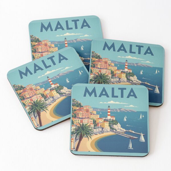 Item preview, Malta Travel Poster designed and sold by CaliforniaDi.