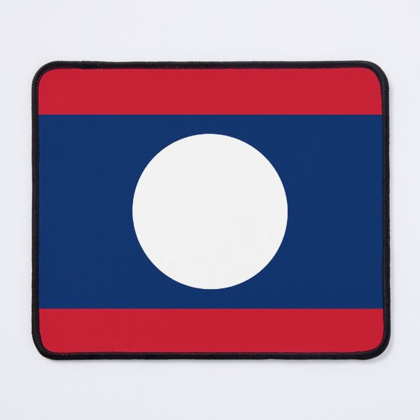 Item preview, Laos National Flag Clean Design designed and sold by NTGUILTY.