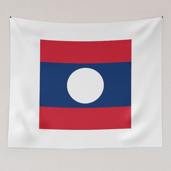 Item preview, Laos National Flag Clean Design designed and sold by NTGUILTY.