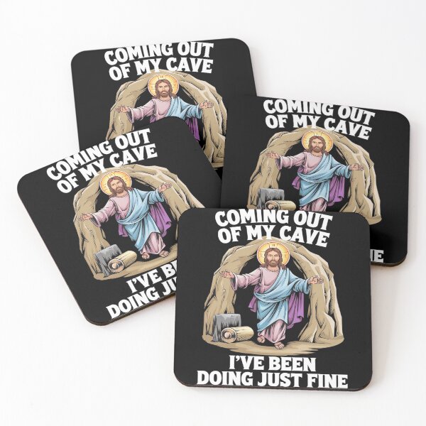 Item preview, Jesus Coming Out Of My Cave And I've Been Doing Just Fine431 designed and sold by MarryIsMonth.