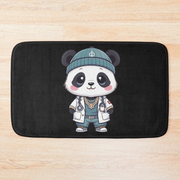 Item preview, Hip Hop Panda Doctor | Cute Chibi Panda Medical Cartoon designed and sold by ColorSplash123.