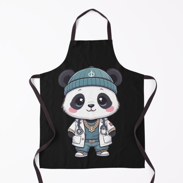 Item preview, Hip Hop Panda Doctor | Cute Chibi Panda Medical Cartoon designed and sold by ColorSplash123.