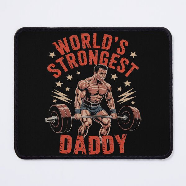 Item preview, Apparel World's Strongest Dad Workout Gym Fathers Day designed and sold by FadeOfThrone.