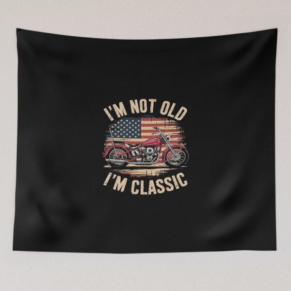 Item preview, I'm Not Old I'm Motorcycle Men Dad Biker  designed and sold by SyntaxClaw.