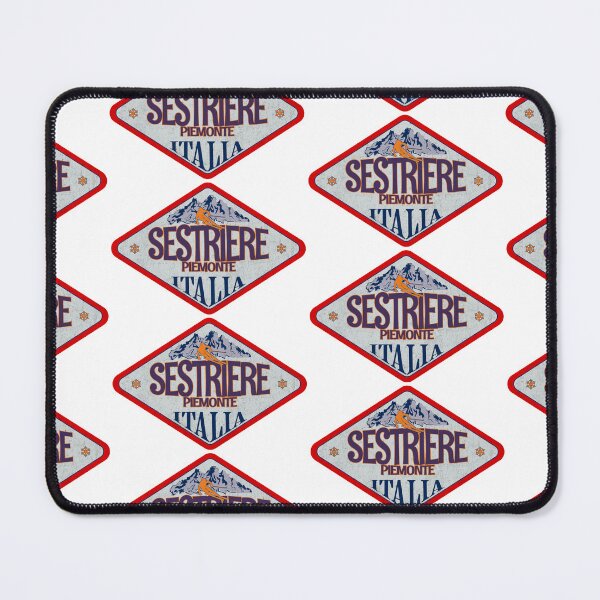 Item preview, Sestriere, Piemonte, Torino, Italy, Italia, Vintage skiing badge design designed and sold by Wanderful-roads.