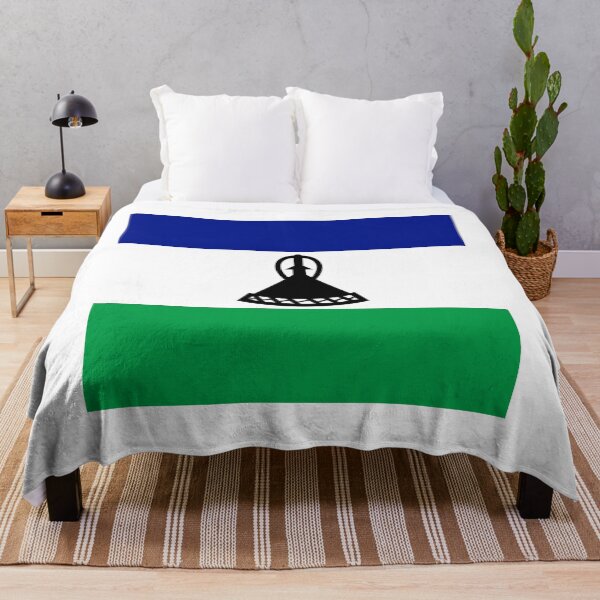 Item preview, Lesotho National Flag Clean Design designed and sold by NTGUILTY.