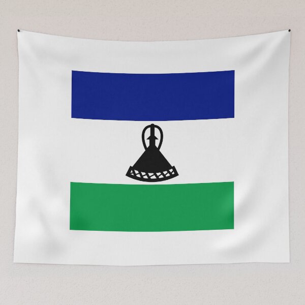 Item preview, Lesotho National Flag Clean Design designed and sold by NTGUILTY.