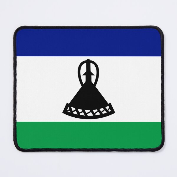Item preview, Lesotho National Flag Clean Design designed and sold by NTGUILTY.