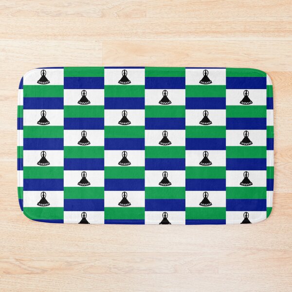 Item preview, Lesotho National Flag Clean Design designed and sold by NTGUILTY.