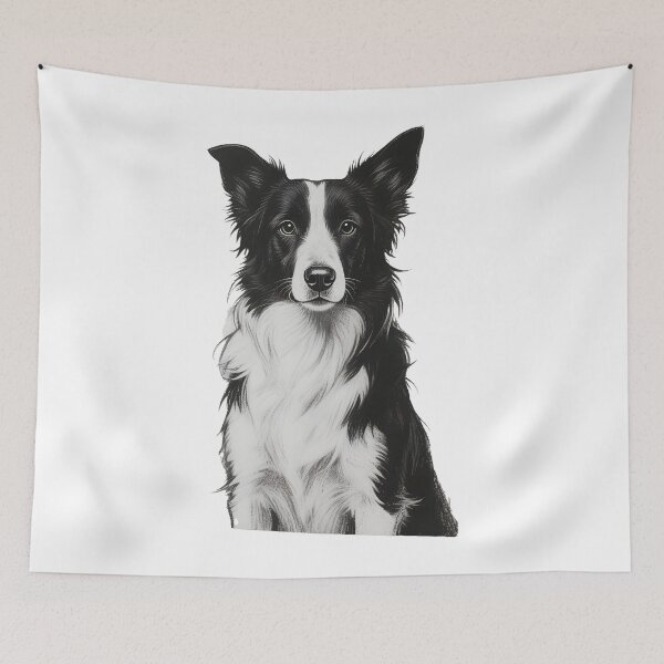 Item preview, Black And White Dog Cartoon Puppy – Cute Dog Illustration designed and sold by Uglyandcute.
