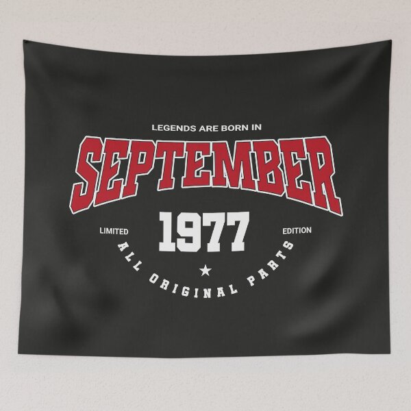 Item preview, September legends 1977 designed and sold by HB Shirts.