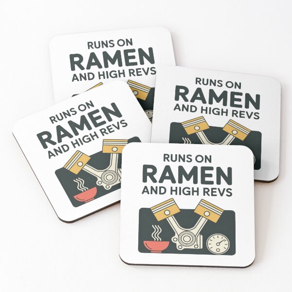 Item preview, Runs on Ramen and High Revs designed and sold by MonkiFlipp.
