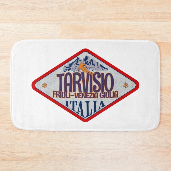 Item preview, Tarvisio, Friuli-Venezia Giulia, Udine, Italy, Italia, Vintage skiing badge design designed and sold by Wanderful-roads.