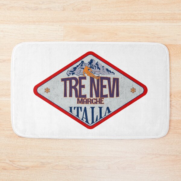 Item preview, Tre Nevi, Marche, Pesaro e Urbino, Italy, Italia, Vintage skiing badge design designed and sold by Wanderful-roads.