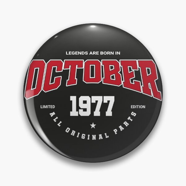 Item preview, October legends 1977 designed and sold by HB Shirts.