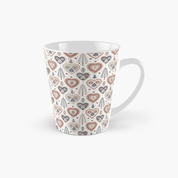 Item preview, Nordic Folk Hearts | Cozy Scandinavian Art designed and sold by Shuga-Design.