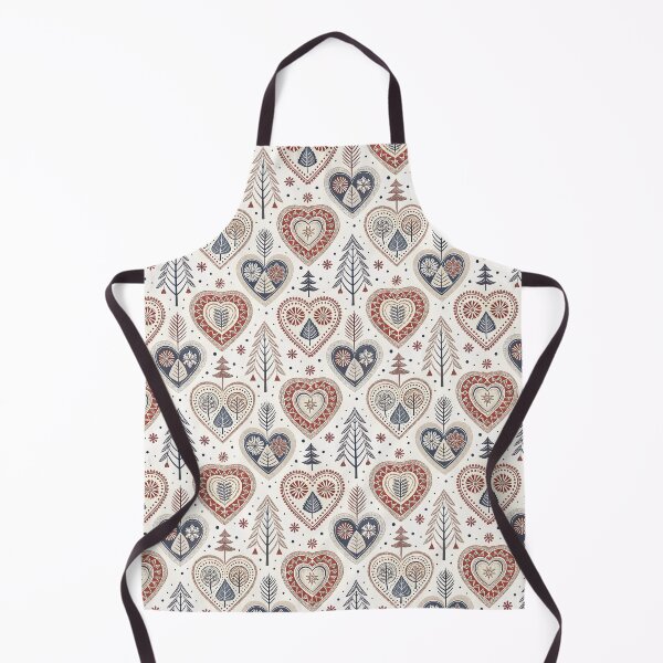 Item preview, Nordic Folk Hearts | Cozy Scandinavian Art designed and sold by Shuga-Design.