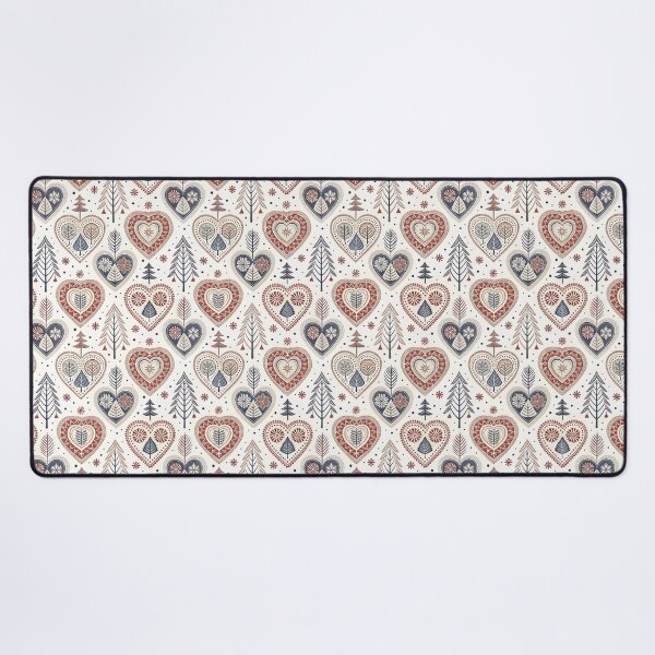 Item preview, Nordic Folk Hearts | Cozy Scandinavian Art designed and sold by Shuga-Design.
