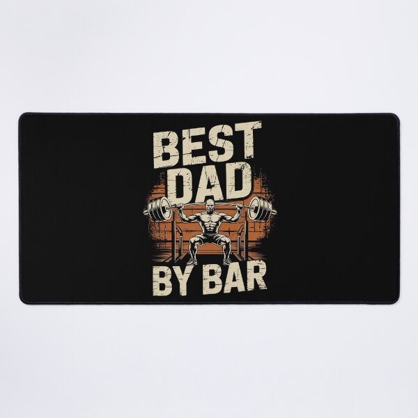 Item preview, Best Dad By Bar for Gym Workout Dads for Fathers Day  designed and sold by MarryIsMonth.