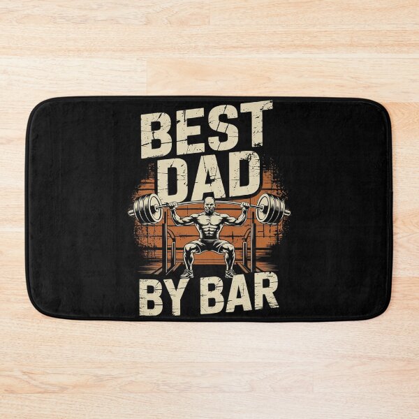 Item preview, Best Dad By Bar for Gym Workout Dads for Fathers Day  designed and sold by MarryIsMonth.