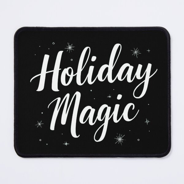 Item preview, Holiday Magic Festive Hand Lettered Quote | Christmas & Winter Vibes Design designed and sold by Graphic Therapist.