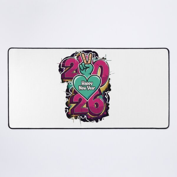 Item preview, Graffiti 2026 Peace and Love New Year t-shirts designed and sold by Kikaytv.com.