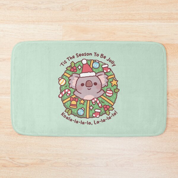 Item preview, Cute Koala Christmas Wreath Tis The Season To Be Jolly designed and sold by rustydoodle.