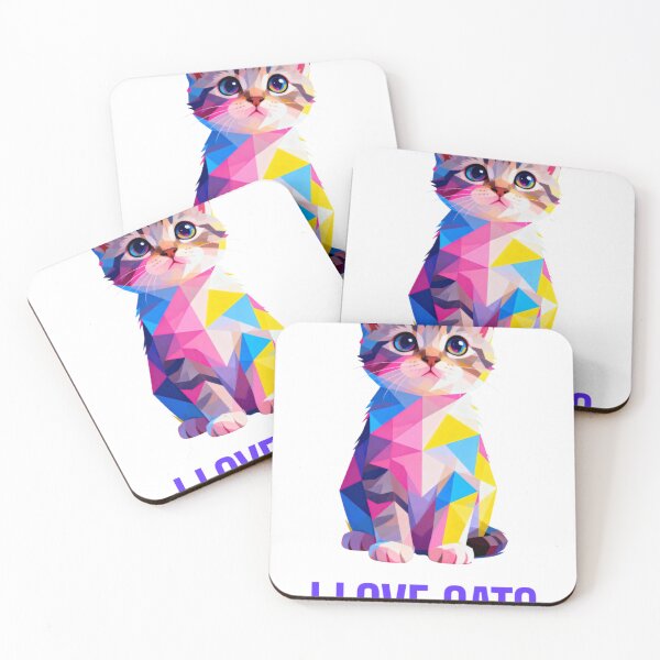 Item preview, I Love Cats – Cute Cat Lover Design for Cat Moms & Cat Dads designed and sold by TheNameCraftery.