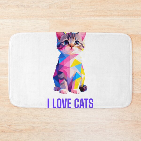 Item preview, I Love Cats – Cute Cat Lover Design for Cat Moms & Cat Dads designed and sold by TheNameCraftery.