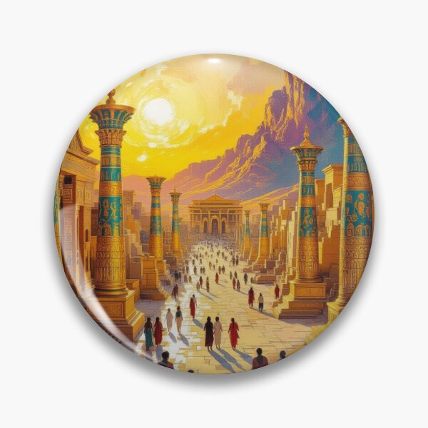Item preview, Golden Light over Ancient Avenue – A journey through time between myth, architecture and humanity designed and sold by FotoworldEdel.