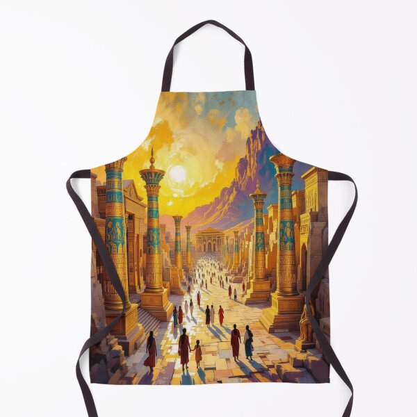 Item preview, Golden Light over Ancient Avenue – A journey through time between myth, architecture and humanity designed and sold by FotoworldEdel.