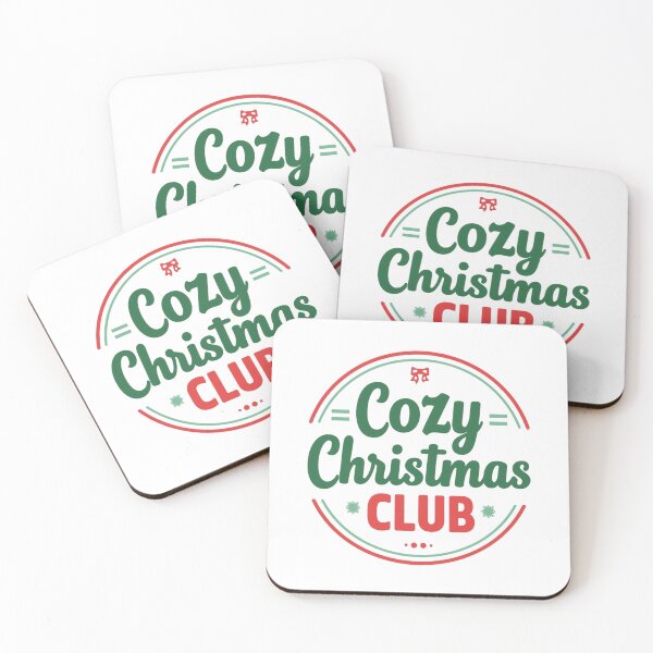 Item preview, Cozy Christmas Club Cute Winter Holiday Typography Design designed and sold by Graphic Therapist.