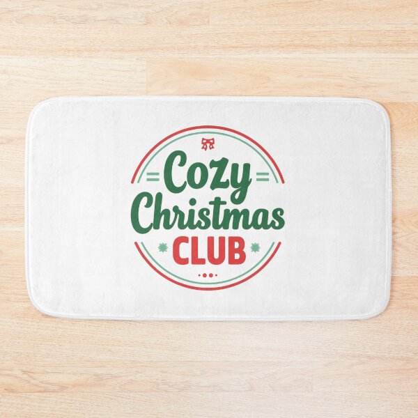 Item preview, Cozy Christmas Club Cute Winter Holiday Typography Design designed and sold by Graphic Therapist.