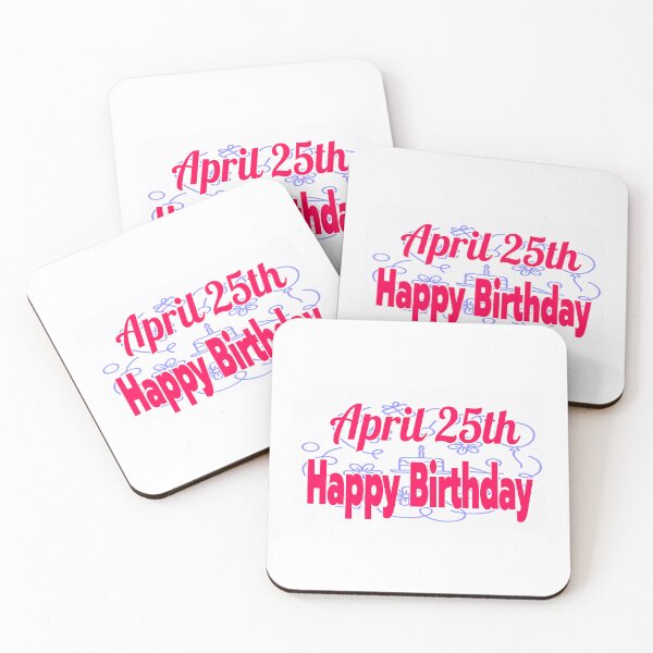 Item preview, Birthday April 25th designed and sold by Sujinthaiart.