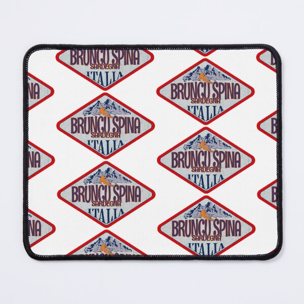 Item preview, Bruncu Spina, Sardegna, Nuoro, Italy, Italia, Vintage skiing badge design designed and sold by Wanderful-roads.
