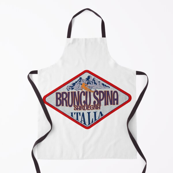 Item preview, Bruncu Spina, Sardegna, Nuoro, Italy, Italia, Vintage skiing badge design designed and sold by Wanderful-roads.