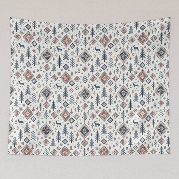 Item preview, Nordic Folk Marks | Scandinavian Embroidery Art designed and sold by Shuga-Design.