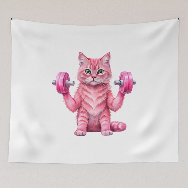 Item preview, Gym Cat designed and sold by trendspatterns.