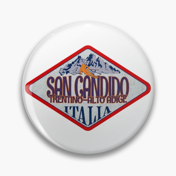 Item preview, San Candido, Trentino-Alto Adige, Bolzano, Italy, Italia, Vintage skiing badge design designed and sold by Wanderful-roads.