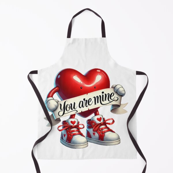 Item preview, Walking Love Heart You are Mine - Retro Valentine Design designed and sold by FuzionRaptor.