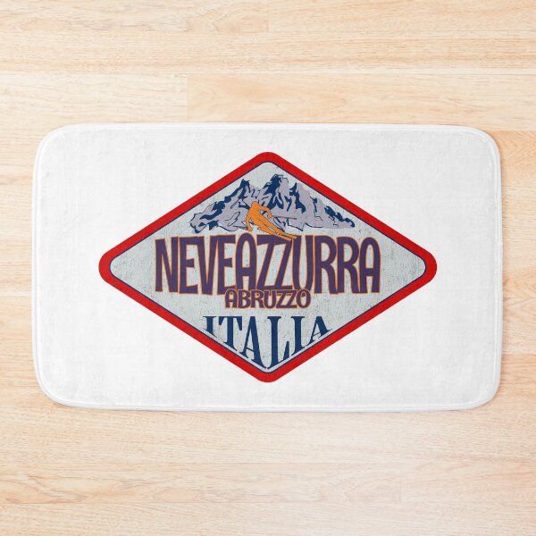 Item preview, Neveazzurra, Abruzzo, L’Aquila, Italy, Italia, Vintage skiing badge design designed and sold by Wanderful-roads.