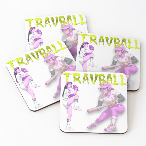 Item preview, TRAVBALL Graphic Art Modern Anime-Style Women’s Baseball  designed and sold by blacK1982White.