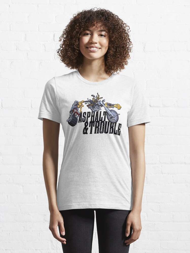 Alternate view of Asphalt & Trouble - Light Essential T-Shirt