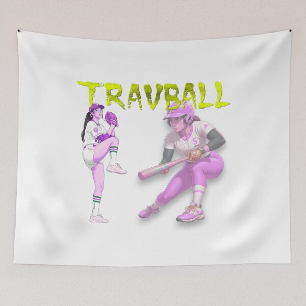 Item preview, TRAVBALL Graphic Art Modern Anime-Style Women’s Baseball  designed and sold by blacK1982White.