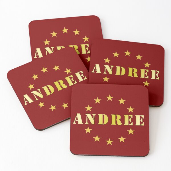 Item preview, Andree logo with gold stars in an elegant and modern style, I love my name! i love your name! designed and sold by rikyfreestyle.