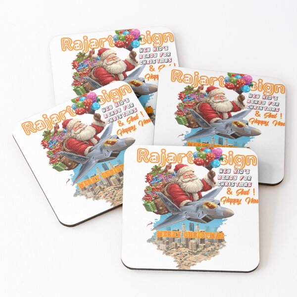 Item preview, Santa Flying Jet Christmas Illustration – Kids Festive Holiday Art Design designed and sold by RajaArtDesign.